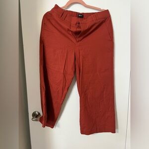 Reitmans Terracotta Wide-Leg cotton Trousers